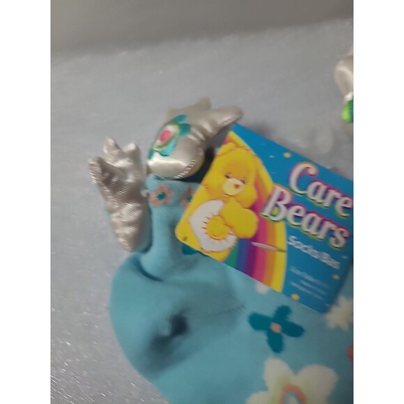 Care Bears Kids Socks Lot – 2 Pairs Size 9-11  3D Plush Bear Heads  Cute NWT - Picture 4 of 4